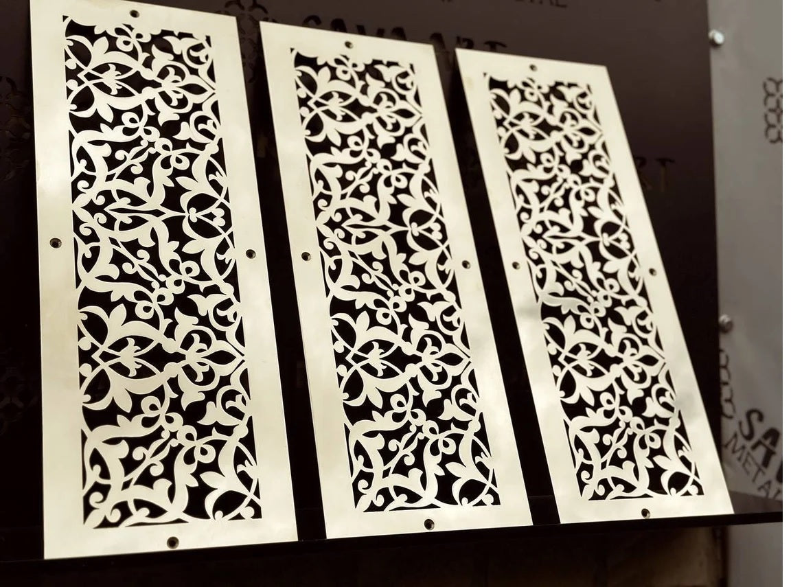 Fully customized PURE BRASS Air Grilles 1mm thick flat (without rear frame)