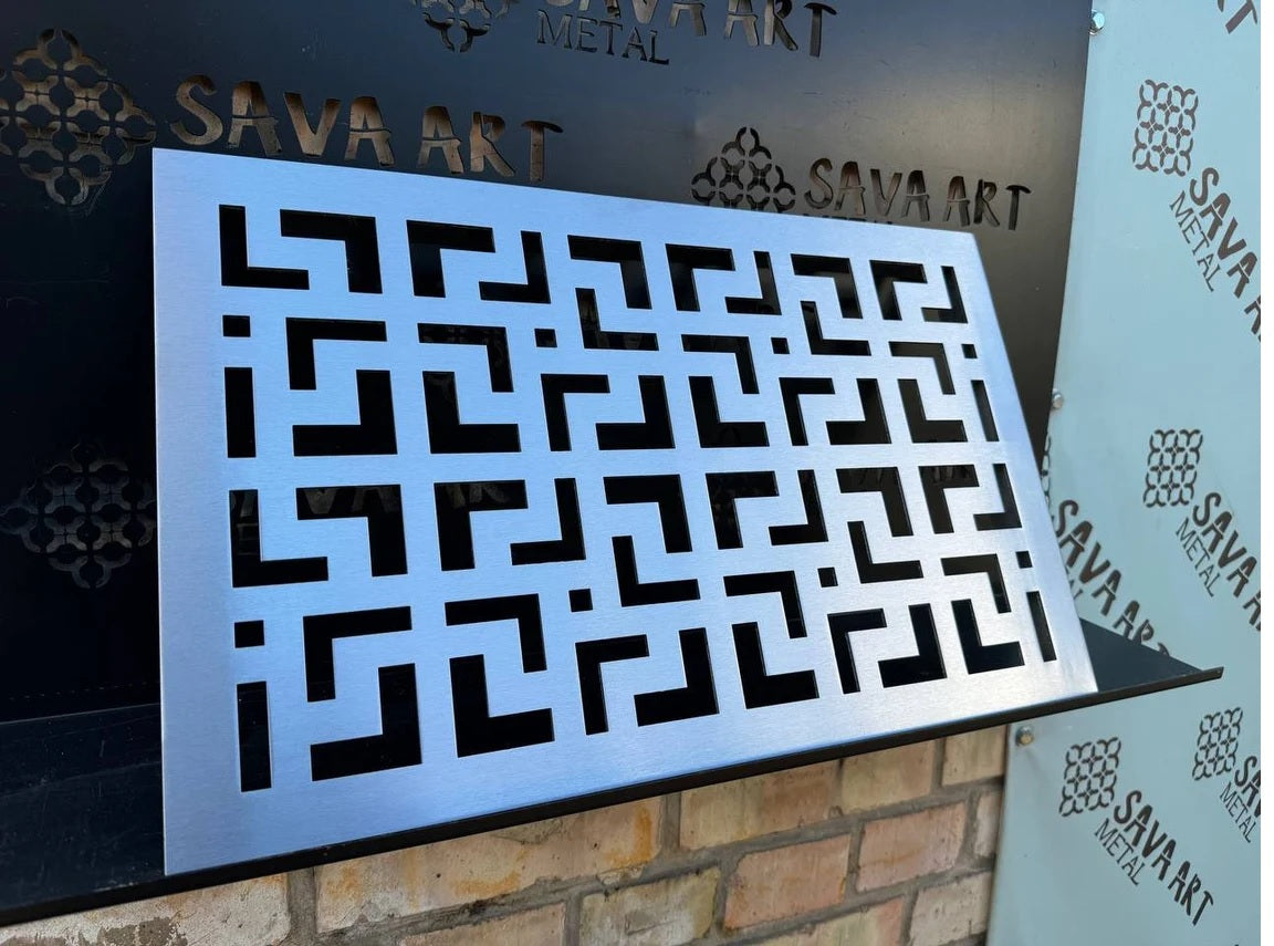 Fully customized STAINLESS STEEL Air Grilles 1mm thick flat (without rear frame)