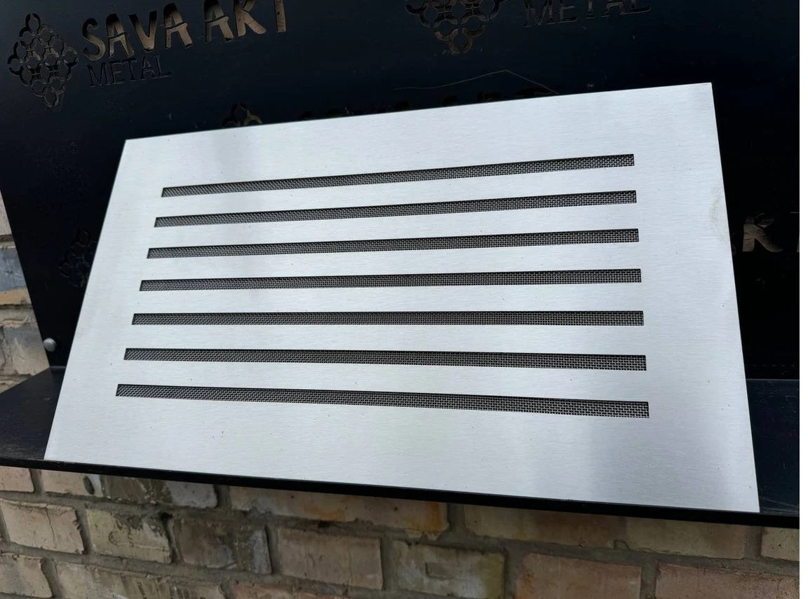 Fully customized STAINLESS STEEL Air Grilles 1mm thick flat (without rear frame)
