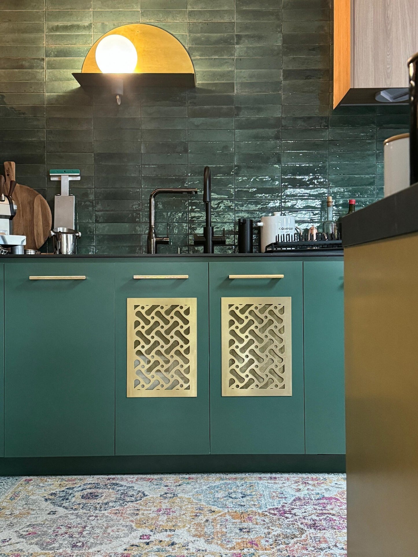 Fully customized PURE BRASS Air Grilles 1mm thick flat (without rear frame)