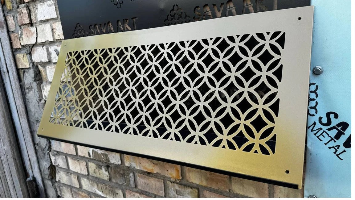 Maßgefertigte flache Lüftungsabdeckungen aus Metall