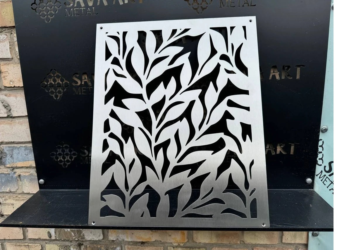 Fully customized STAINLESS STEEL Air Grilles 1mm thick flat (without rear frame)