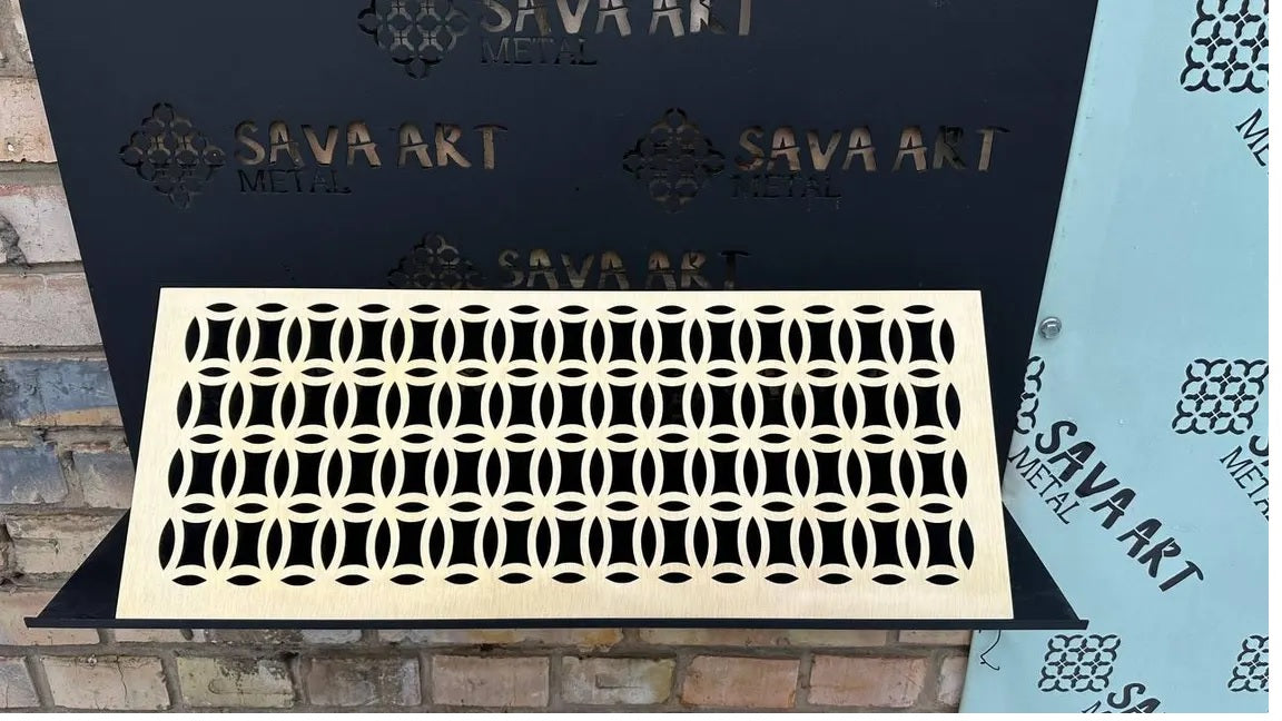 Fully Customized 1mm Brass HVAC Grilles (Style)