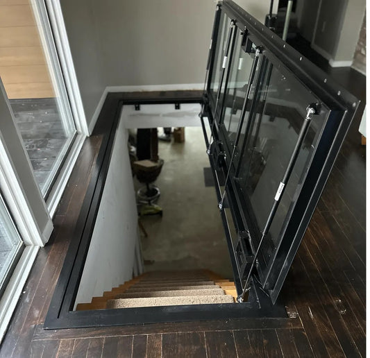 Specific Size Glass Floor Door