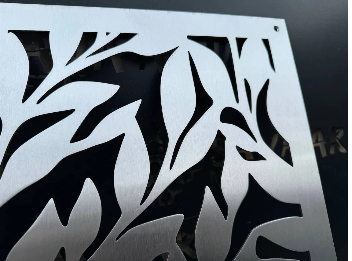 Fully customized STAINLESS STEEL Air Grilles 1mm thick flat (without rear frame)