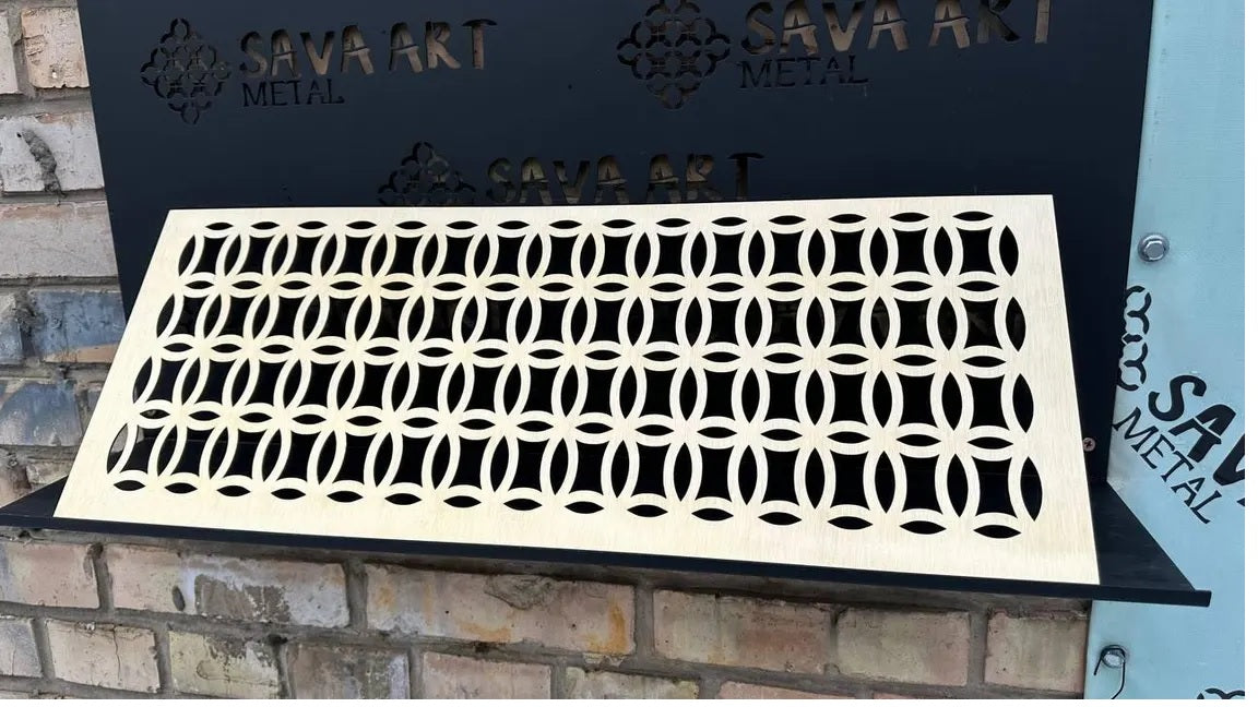 Fully Customized 1mm Brass HVAC Grilles (Style)