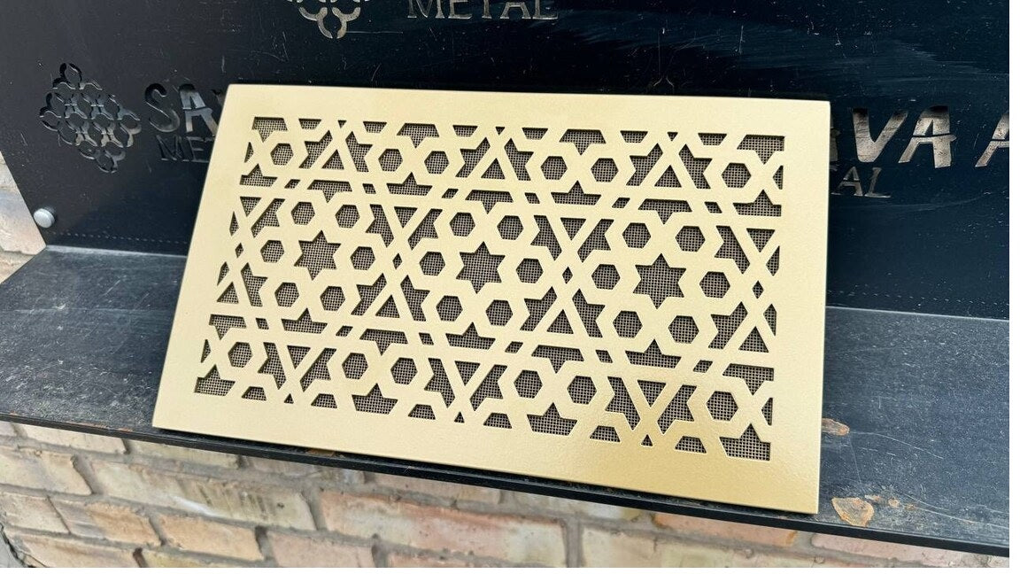 Maßgefertigte flache Lüftungsöffnung aus Metall