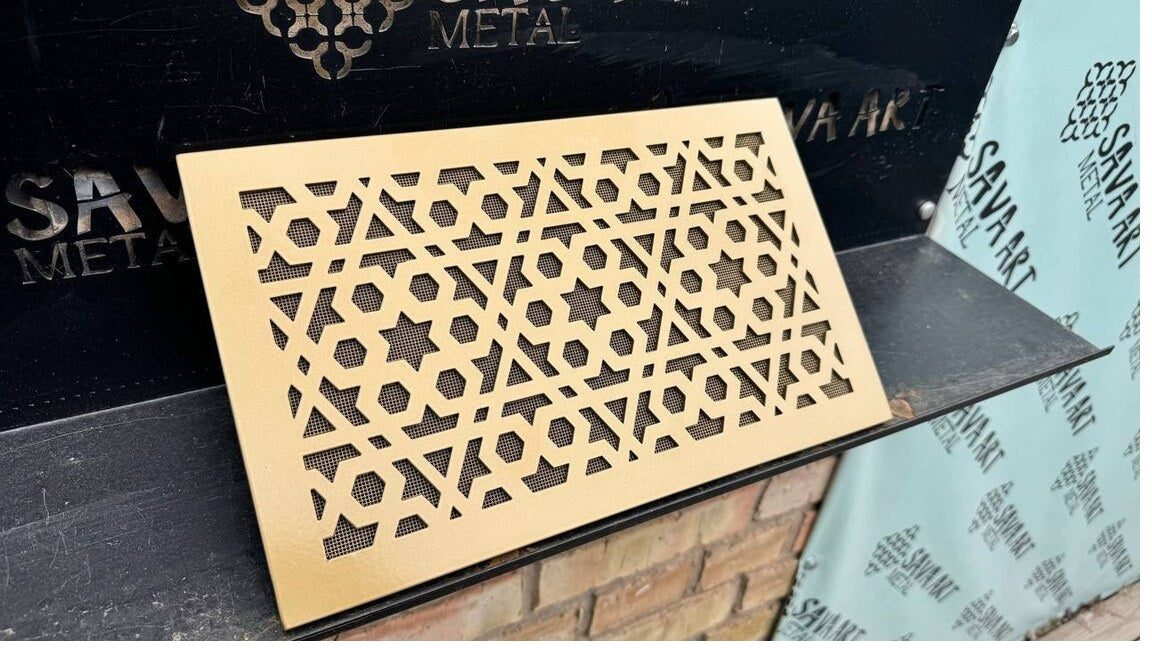 Maßgefertigte flache Lüftungsöffnung aus Metall