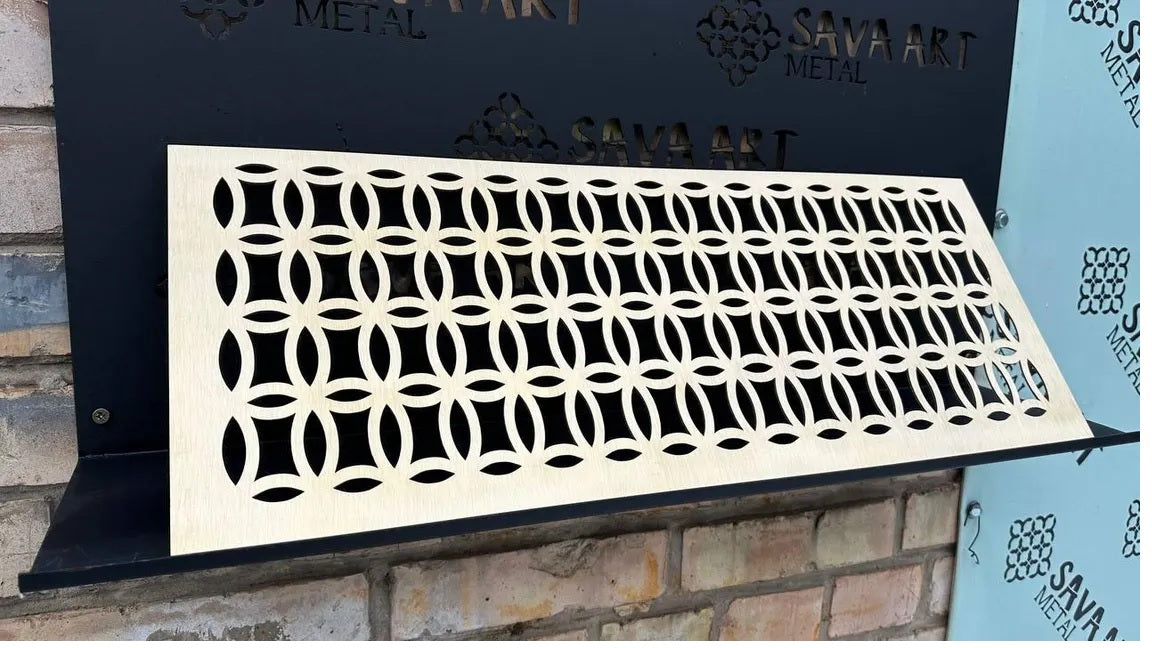 Fully Customized 1mm Brass HVAC Grilles (Style)