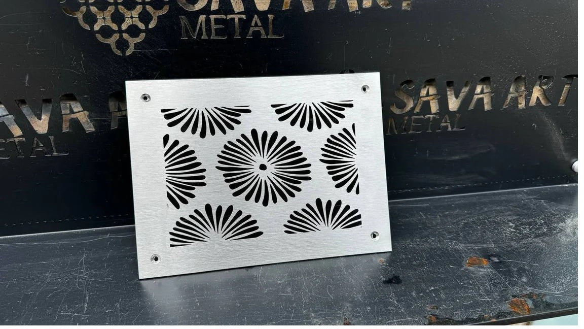 Fully customized STAINLESS STEEL Air Grilles 1mm thick flat (without rear frame)