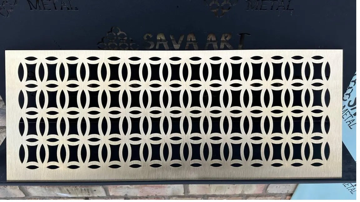 Fully Customized 1mm Brass HVAC Grilles (Style)