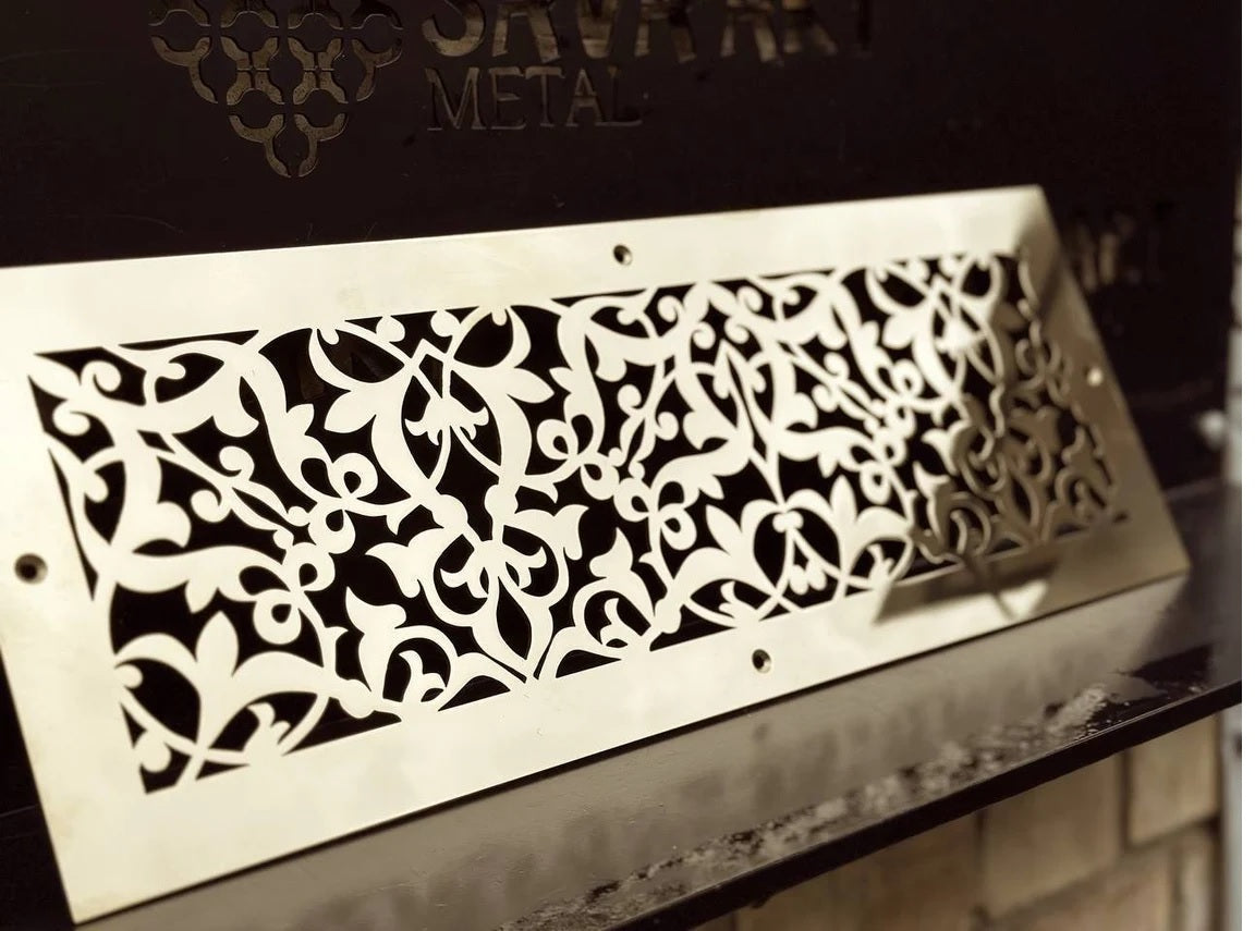 Fully customized PURE BRASS Air Grilles 1mm thick flat (without rear frame)