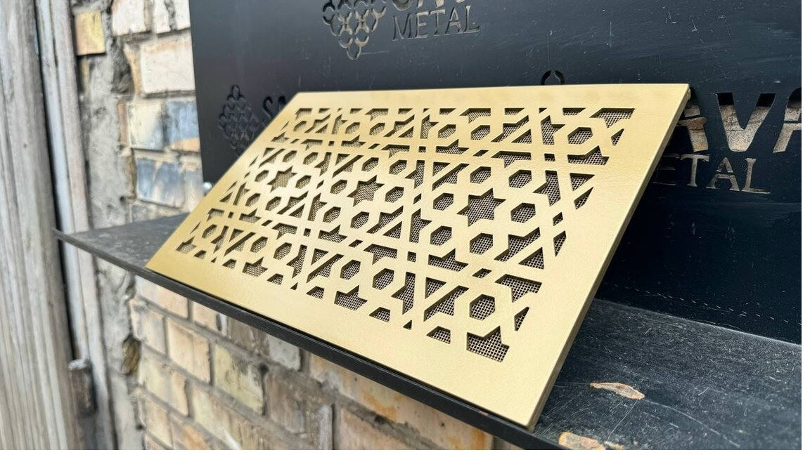 Maßgefertigte flache Lüftungsöffnung aus Metall