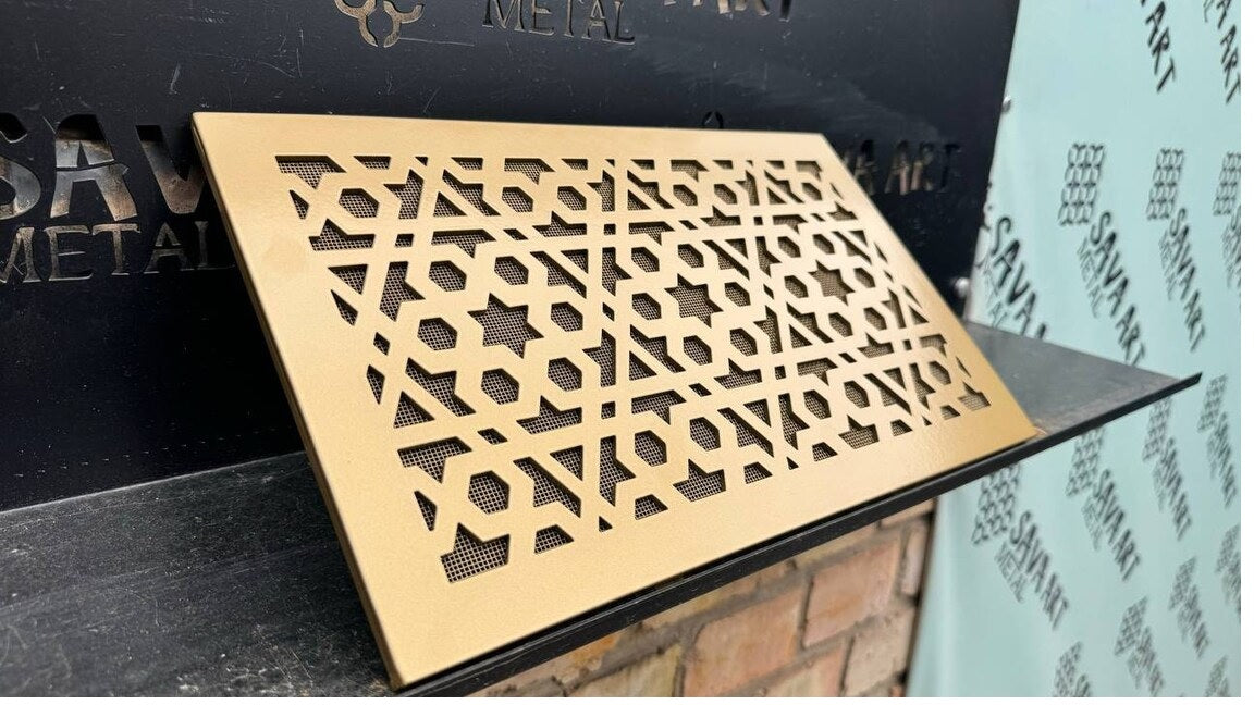 Maßgefertigte flache Lüftungsöffnung aus Metall