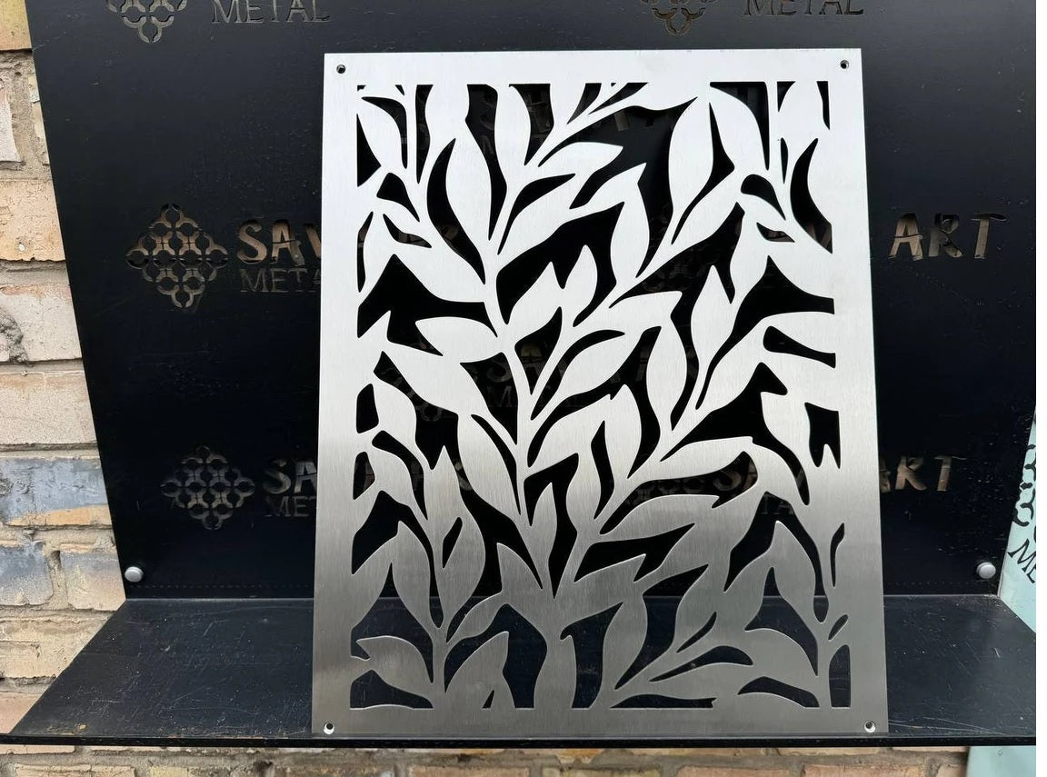 Fully customized STAINLESS STEEL Air Grilles 1mm thick flat (without rear frame)