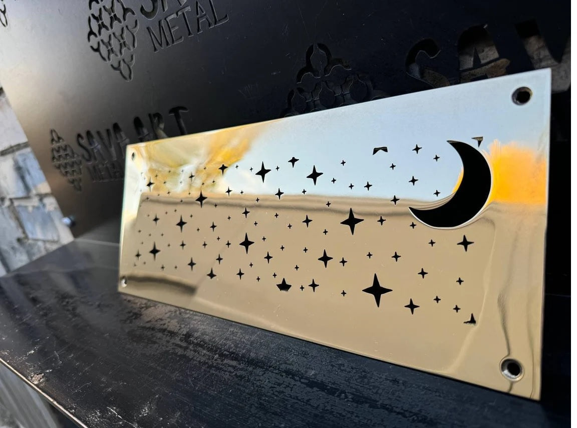 Fully customized PURE BRASS Air Grilles 1mm thick flat (without rear frame)