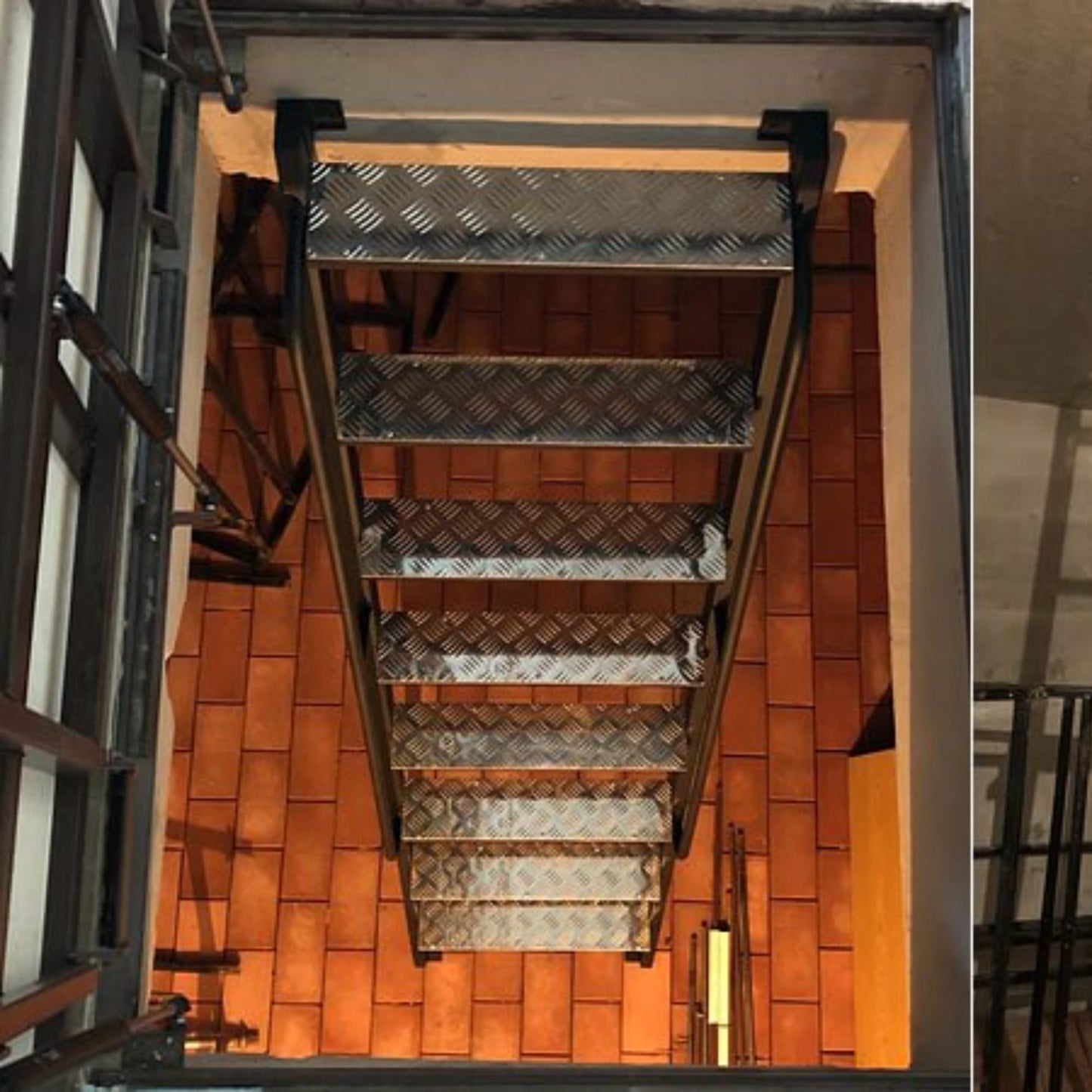 Custom Steel Ladder with Aluminum Steps