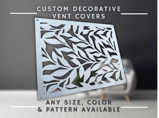 Fully customized STAINLESS STEEL Air Grilles 1mm thick flat (without rear frame)