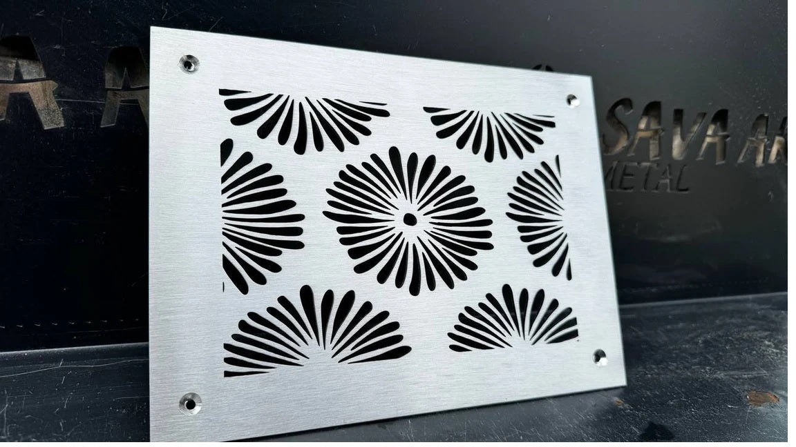 Fully customized STAINLESS STEEL Air Grilles 1mm thick flat (without rear frame)