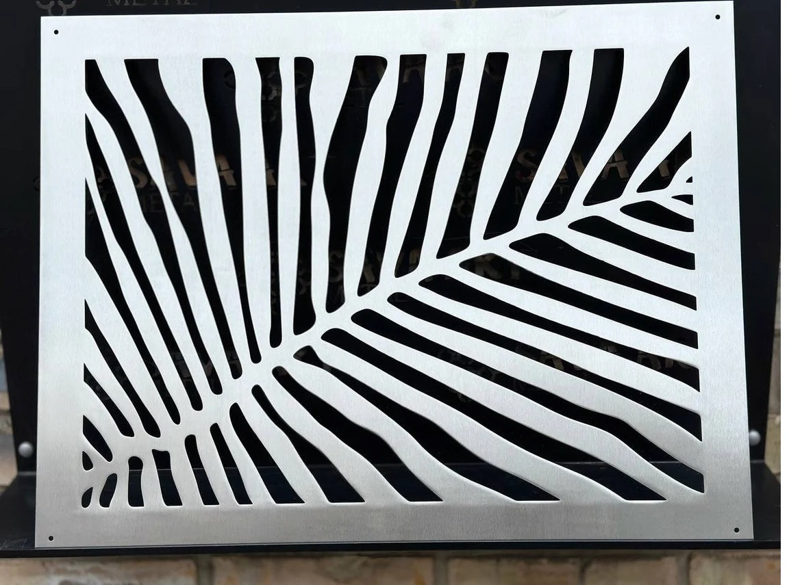 Fully customized STAINLESS STEEL Air Grilles 1mm thick flat (without rear frame)