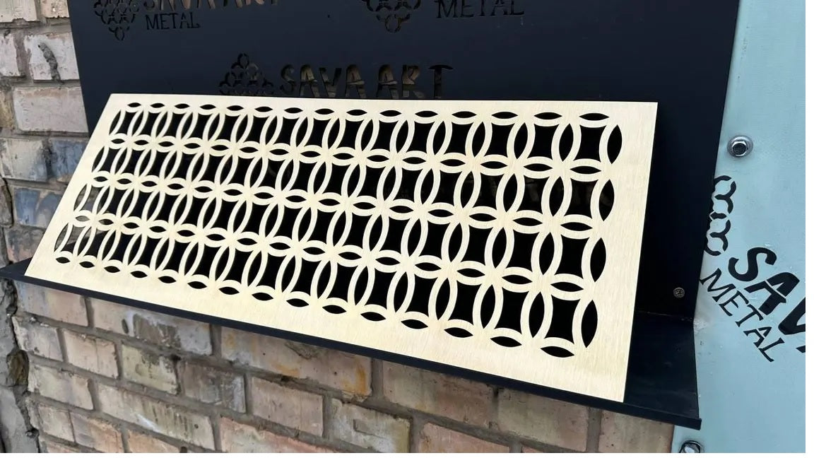 Fully Customized 1mm Brass HVAC Grilles (Style)