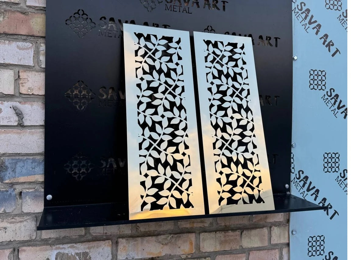 Fully customized PURE BRASS Air Grilles 1mm thick flat (without rear frame)