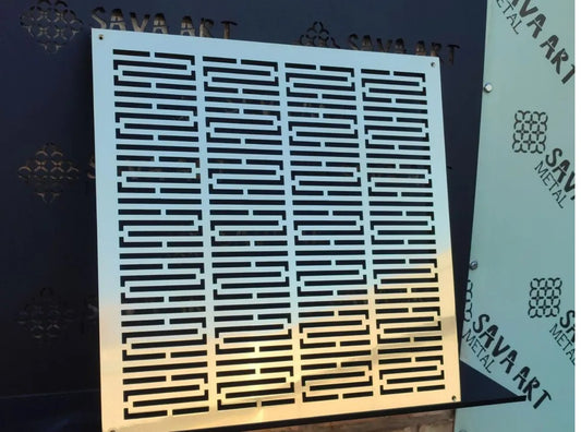 Fully customized PURE BRASS Air Grilles 1mm thick flat (without rear frame)