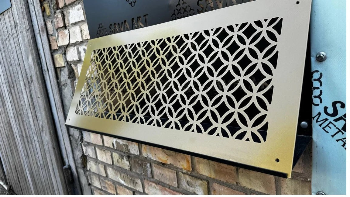 Maßgefertigte flache Lüftungsabdeckungen aus Metall