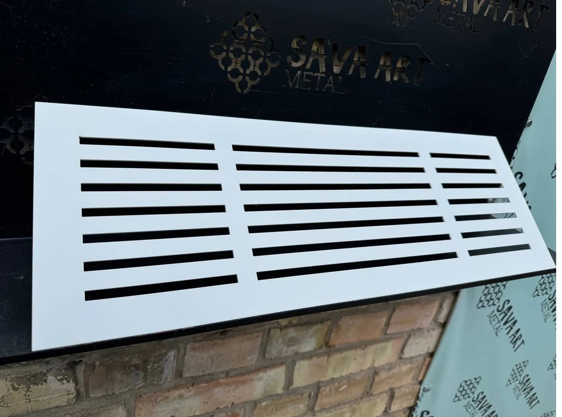 Bespoke Metal Flat Ventilation Grilles 1mm thick Steel
