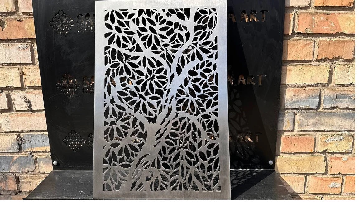 Fully customized STAINLESS STEEL Air Grilles 1mm thick flat (without rear frame)