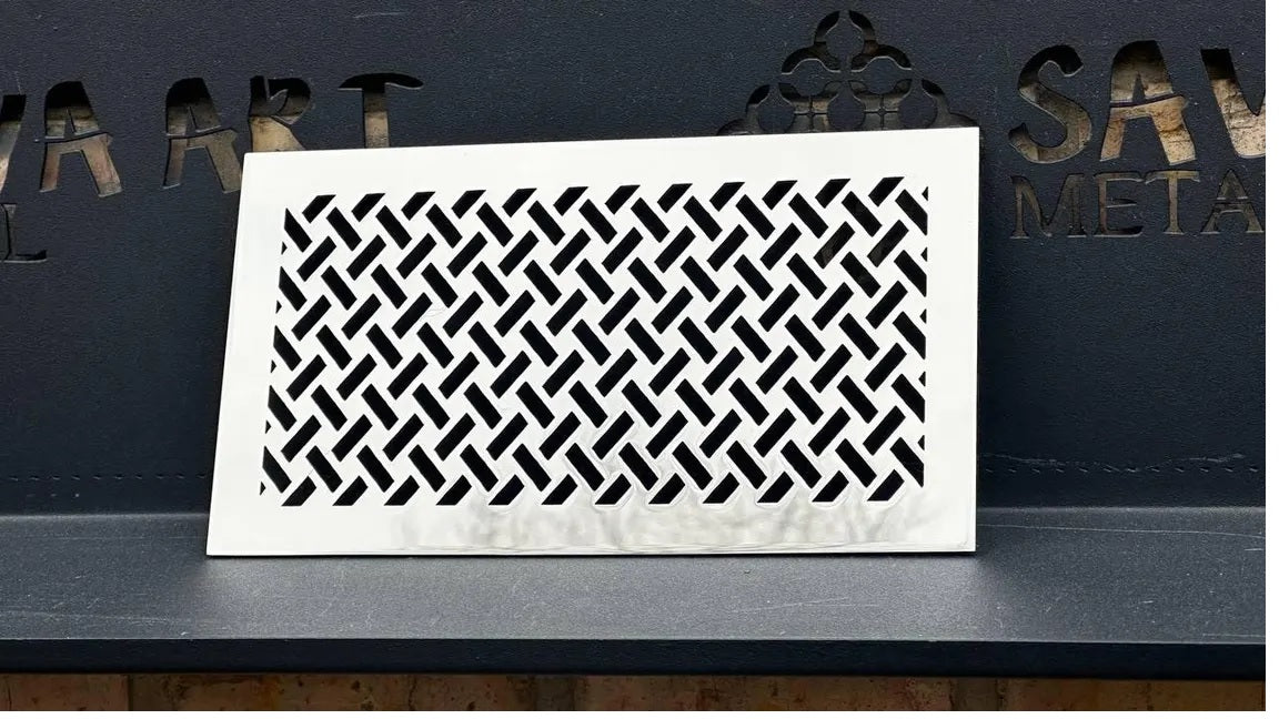 Fully customized STAINLESS STEEL Air Grilles 1mm thick flat (without rear frame)