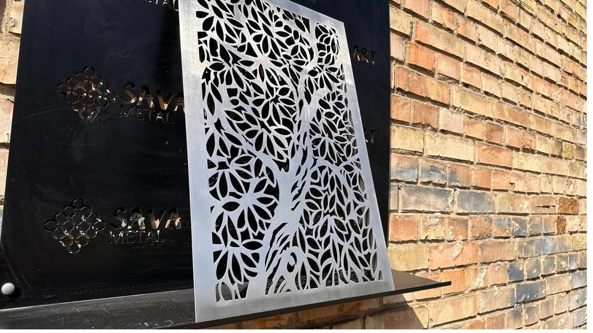 Fully customized STAINLESS STEEL Air Grilles 1mm thick flat (without rear frame)