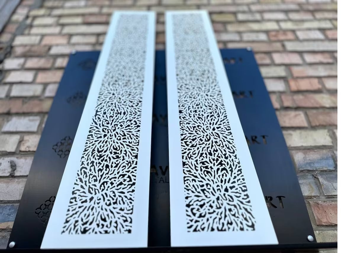 Maßgefertigte flache Lüftungsgitter aus 1 mm Stahl