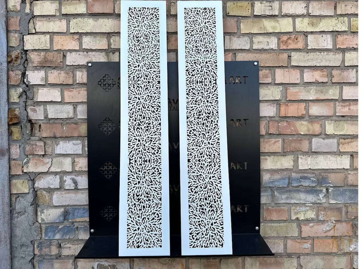 Maßgefertigte flache Lüftungsgitter aus 1 mm Stahl