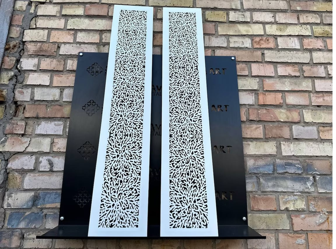 Maßgefertigte flache Lüftungsgitter aus 1 mm Stahl