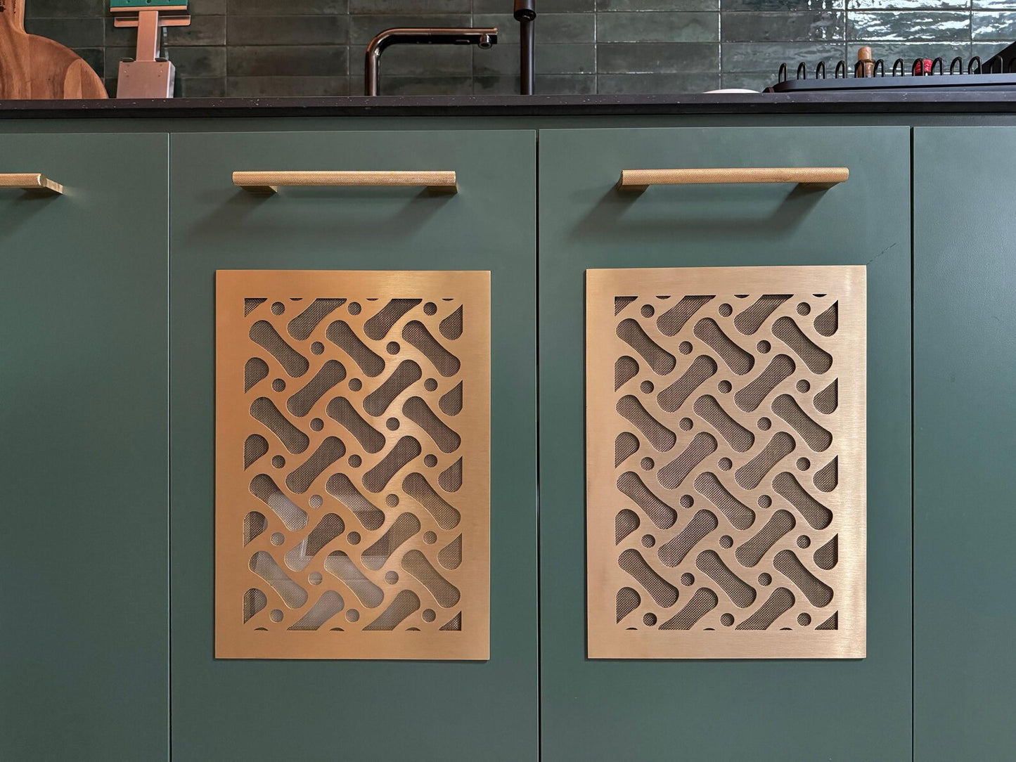 Fully customized PURE BRASS Air Grilles 1mm thick flat (without rear frame)