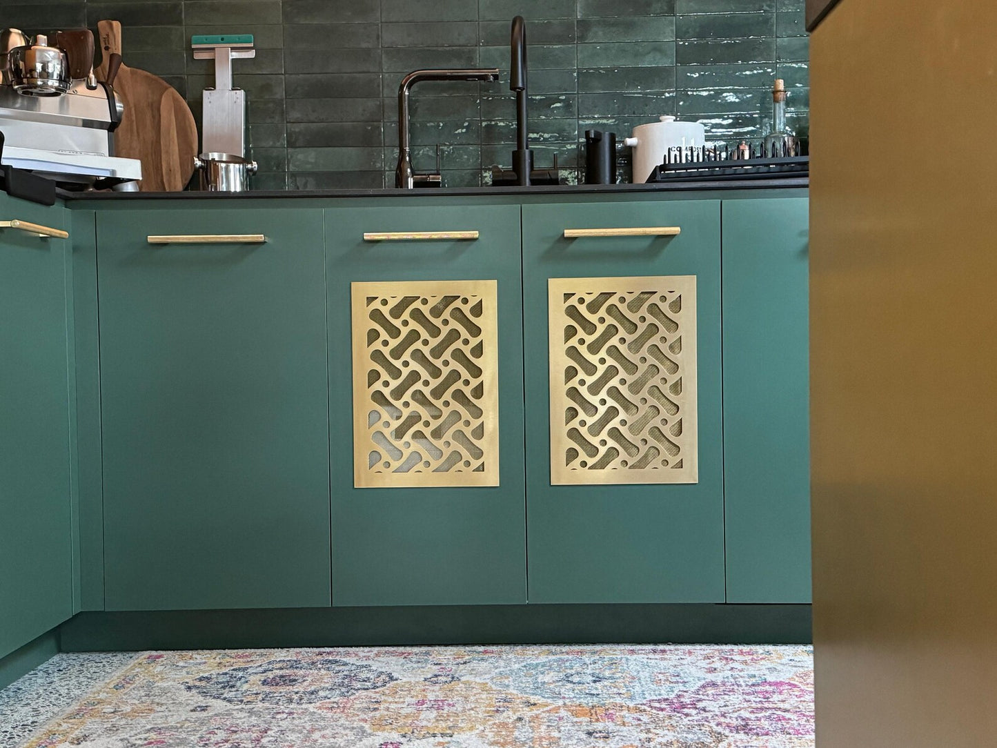 Fully customized PURE BRASS Air Grilles 1mm thick flat (without rear frame)