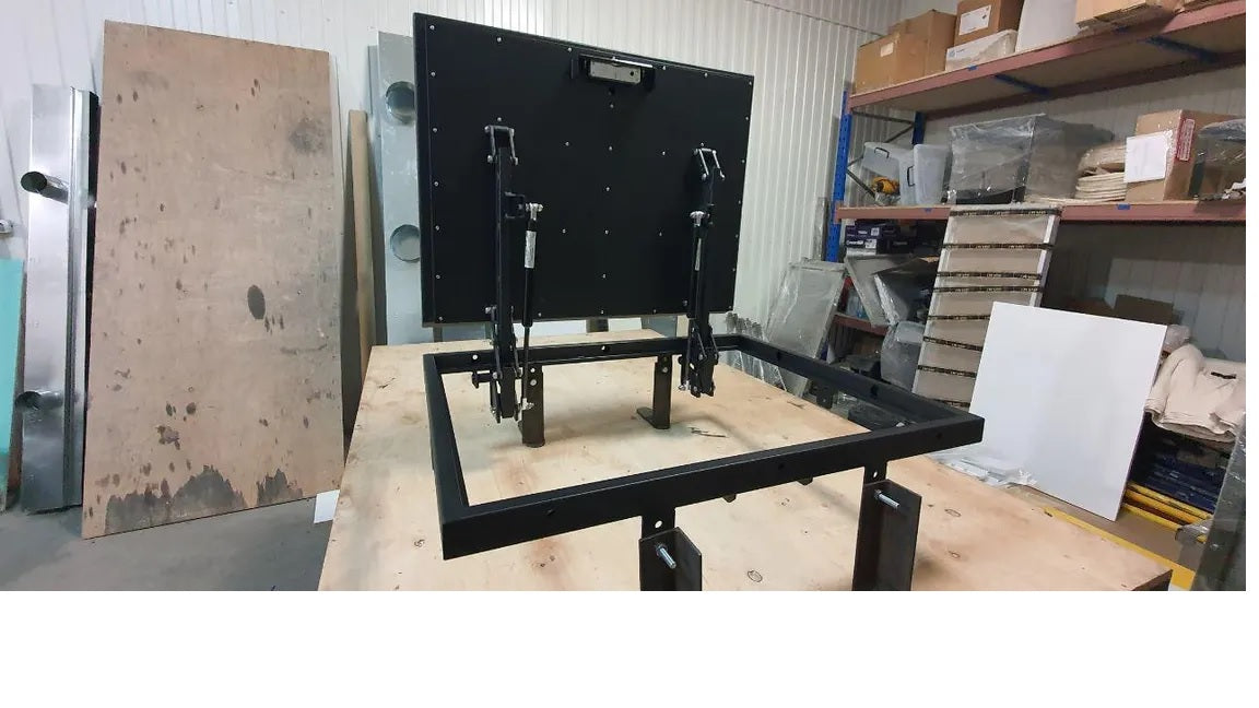 Custom steel floor hatch size 36 -55 PLUS warm insulation, sound proofing