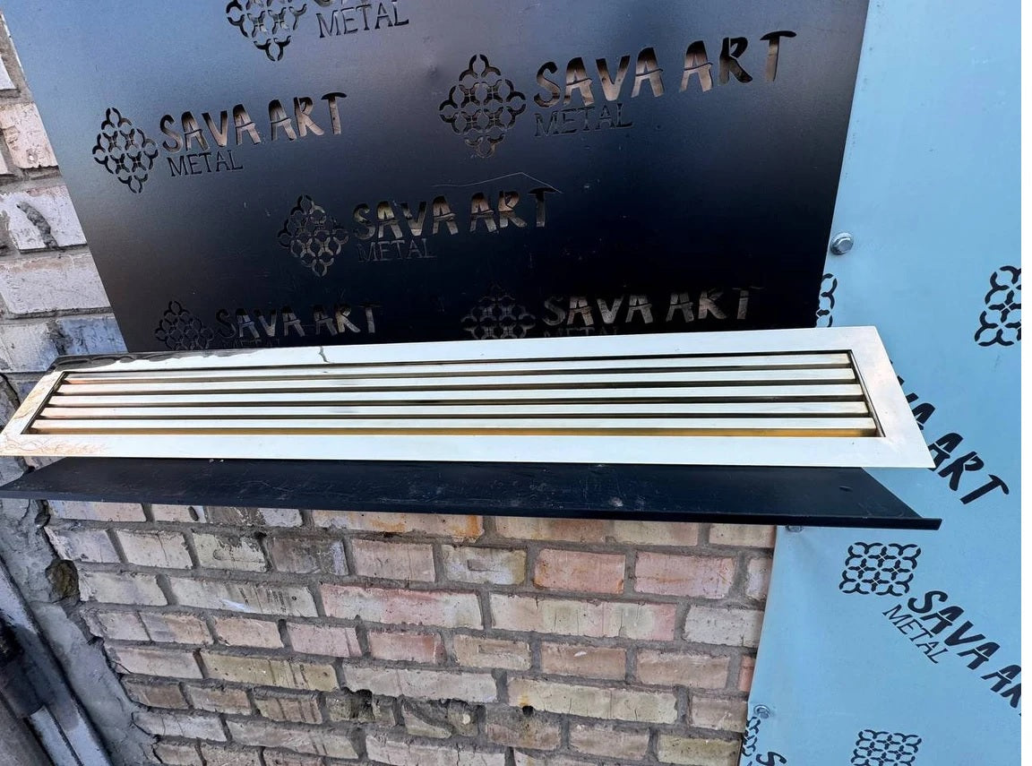 Artisan Brass HVAC Diffusers - Custom Metal Panels