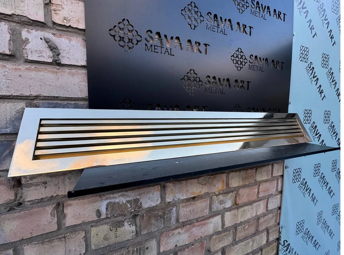 Artisan Brass HVAC Diffusers - Custom Metal Panels