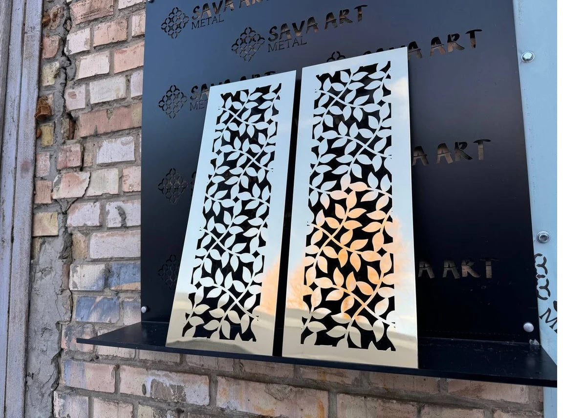 Fully customized PURE BRASS Air Grilles 1mm thick flat (without rear frame)