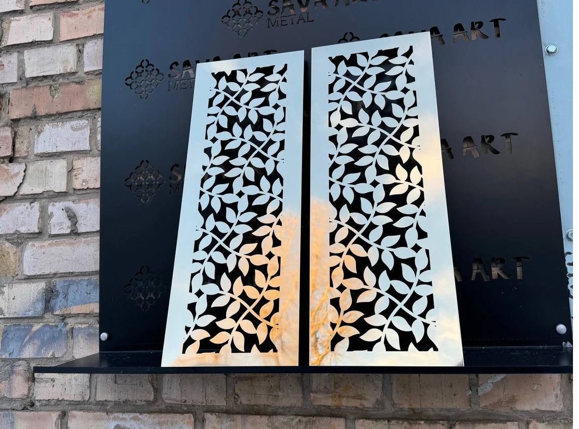 Fully customized PURE BRASS Air Grilles 1mm thick flat (without rear frame)