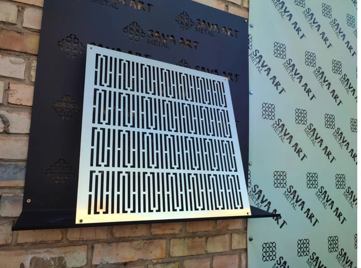 Fully customized PURE BRASS Air Grilles 1mm thick flat (without rear frame)