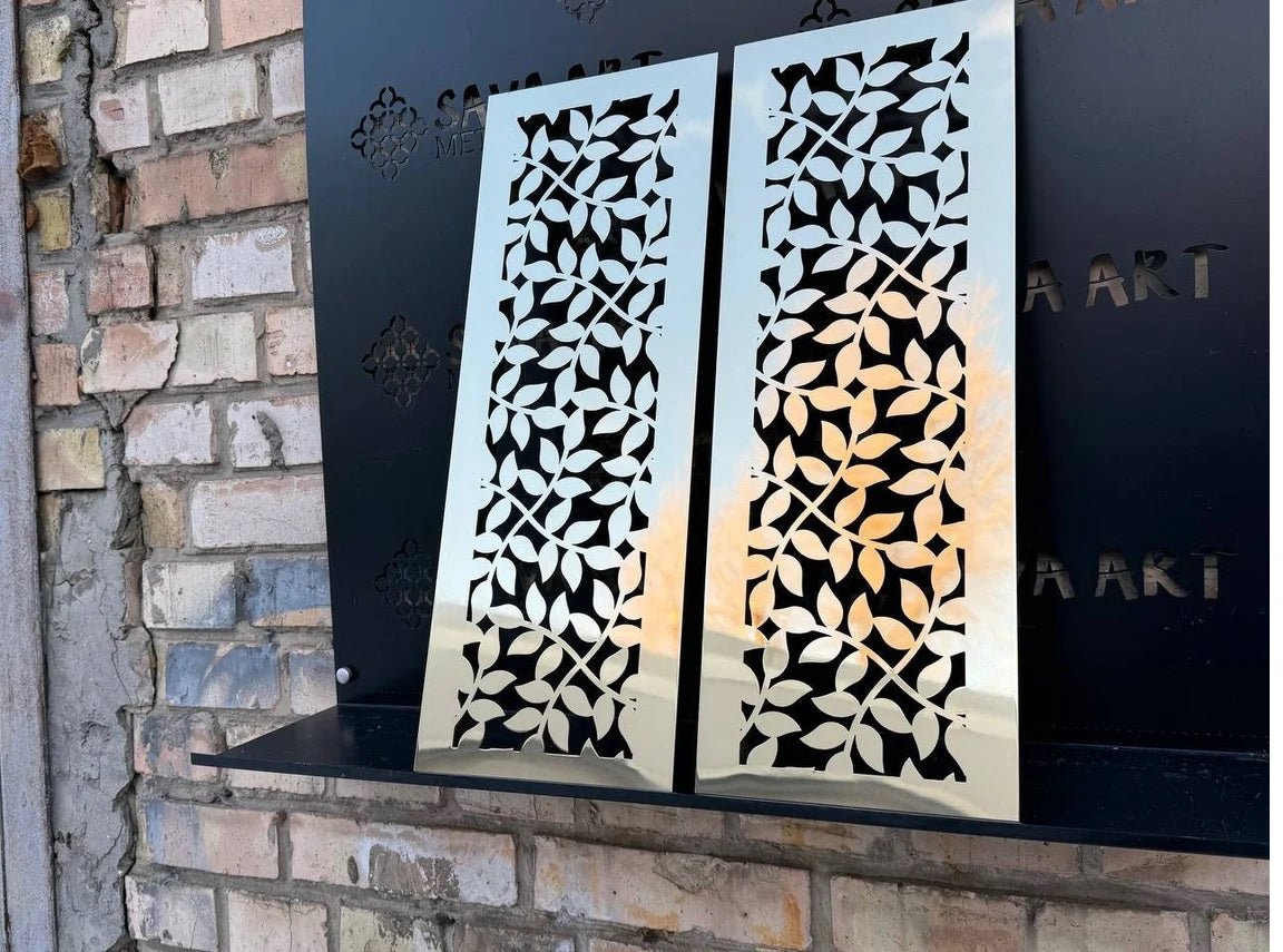 Fully customized PURE BRASS Air Grilles 1mm thick flat (without rear frame)