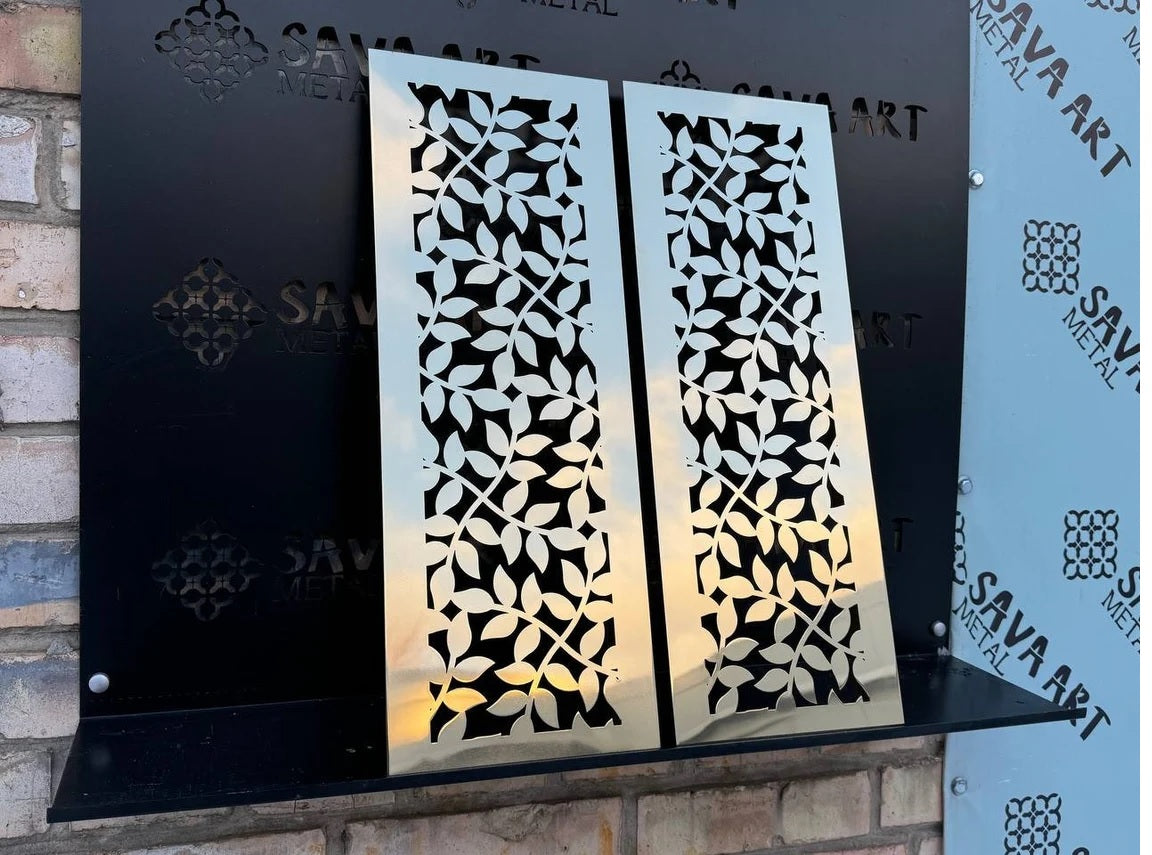 Fully customized PURE BRASS Air Grilles 1mm thick flat (without rear frame)