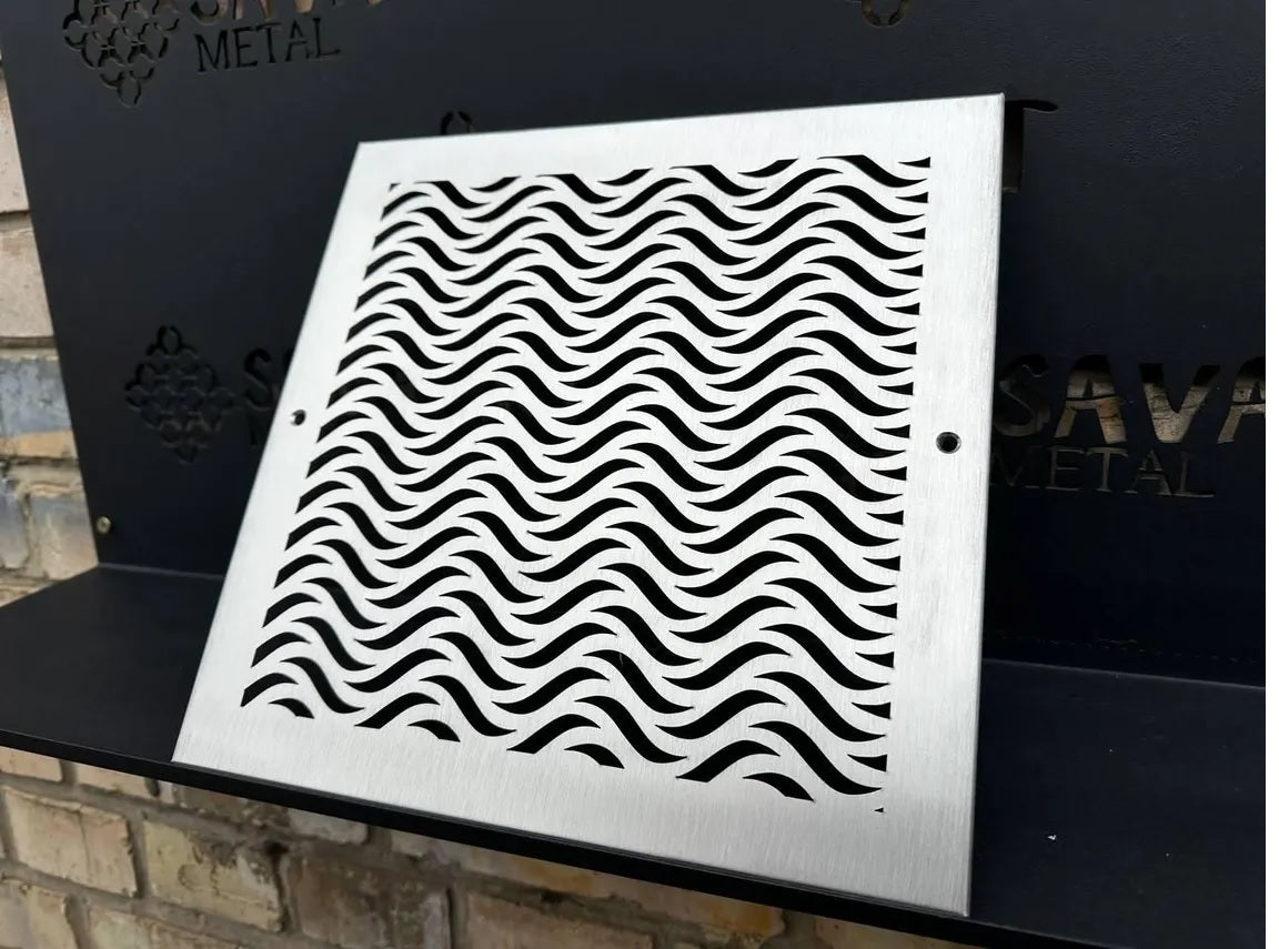 Fully customized STAINLESS STEEL Air Grilles 1mm thick flat (without rear frame)