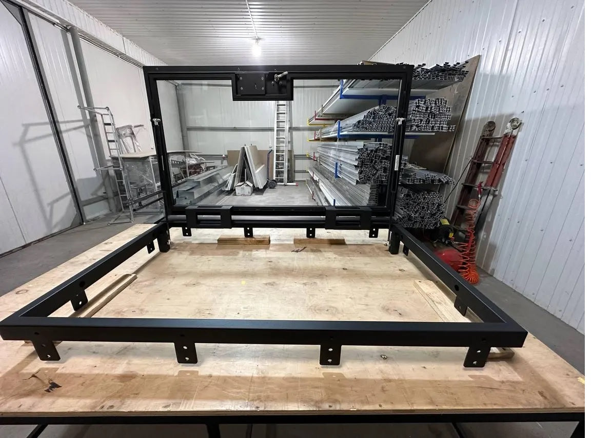 Made-to-order bespoke Glass Floor Door with Key lock system