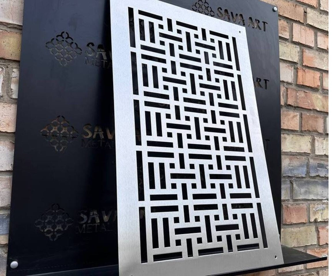 Fully customized STAINLESS STEEL Air Grilles 1mm thick flat (without rear frame)